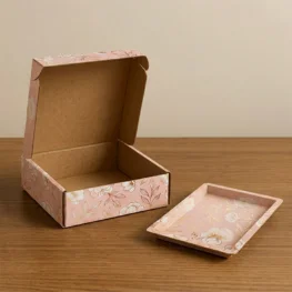 mailer box with tray